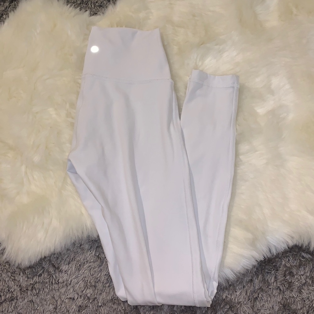 White Lu Lu Lemon Align 31” Leggings